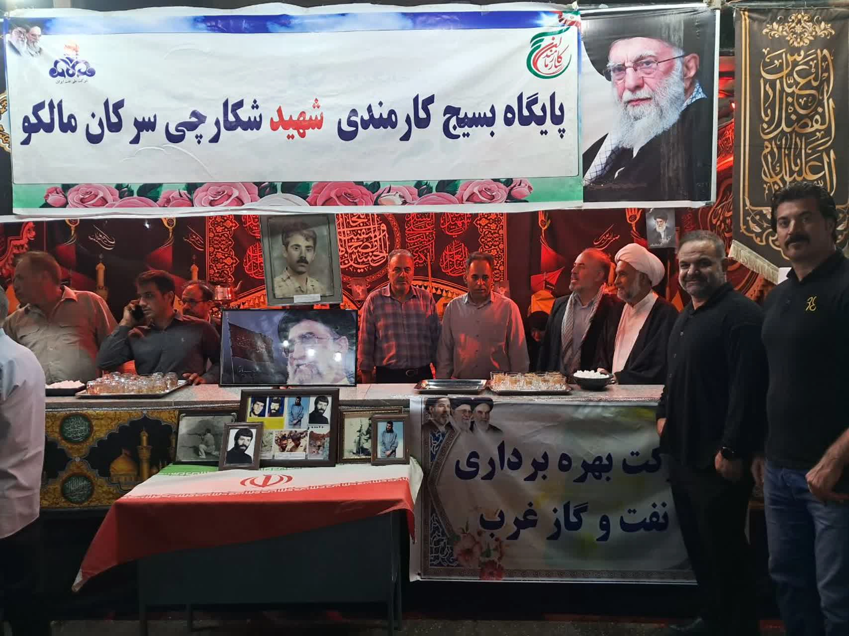 برپایی ایستگاه صلواتی پایگاه مقاومت بسیج شهید شکارچی سرکان ماله‌کوه
